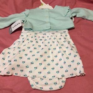 Baby girl dress and sweater
